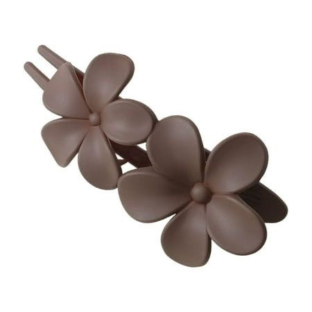 Matte Flower Hair Clips